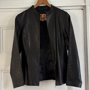 Elegant Black Leather Jacket